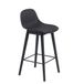 Muuto Fiber Fiber Barkruk - Houten Onderstel