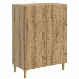 vidaXL Dressoir Artisanaal eiken 66 x 34,5 x 90 cm Bewerkt hout