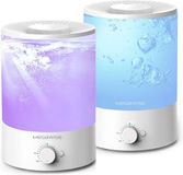H1-XIT MGEAWISE H1-XIT 2 Pack 3.5L Top Refill Large Opening Cool Mist Humidifiers