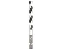 KWB foret à bois hélicoïdal avec porte-embout hexagonal 1/4" 3mm