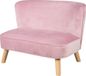 Roba Lil Sofa canapé enfant avec pieds en bois - Rose