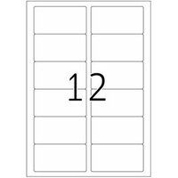 HERMA Special - Papier - mat - verwijderbare zelf-klevende laag - wit - 88.9 x 46.6 mm 1200 etiket(ten)