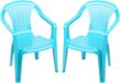 Sunnydays Chaise enfant - 4x - bleu - plastique