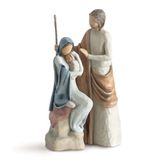 Willow Tree The Christmas Story, gebeeldhouwde handgeschilderde kerststal figuren