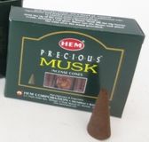 HEM Wierook kegeltjes Musk - 10 stuks