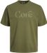JACK&JONES JCOAUSTIN APPLICATION TEE SS CREW NECK T-shirt Homme Vert Coton XL Coupe ample Printemps/Été 2024