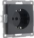 Q-LINK S2 Inbouw basiselement wandcontactdoos (wcd) RA 1-voudig antraciet