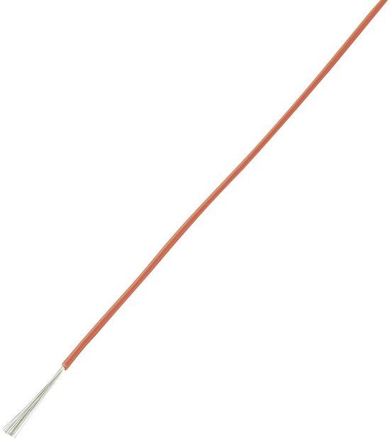 TRU COMPONENTS 1570577 Wire LiY 1 x 0.14 mm² Red 100 m