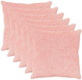 vidaXL - Kussensloop - 6 stuks - HEERLEN - Roze - 60 x 60 cm - Nep Konijnenbont