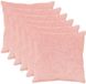 vidaXL - Kussensloop - 6 stuks - HEERLEN - Roze - 60 x 60 cm - Nep Konijnenbont