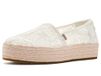 TOMS 10021923t-101 vrijetijdsschoenen voor dames, Gehaakte bloemen Aigrette