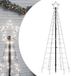 vidaXL - LED-kerstboom - met spikes - 220 LED's - koud wit - 180 cm