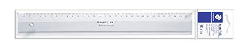 STAEDTLER Glasheldere tekenliniaal met inktkant – voor school & kantoor – Art.-Nr. 562 04-30F