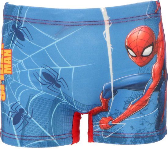 Marvel Spiderman Zwembroek - Zwemboxer - Jongens - Blauw/Rood - Maat 98/104 (3-4 jaar)
