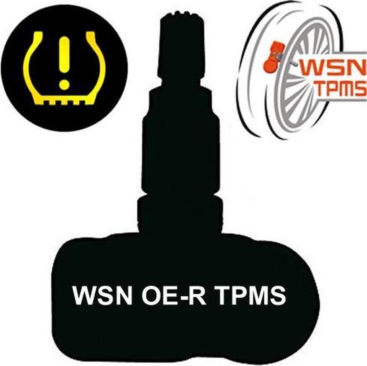 Wielservicenederland TPMS sensorventiel voor Land Rover Range Rover Evoque 01/2015 - 09/2015 433Mhz WSN024-VA