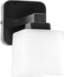 Edylit KARO KOFI Zwarte wandlamp met witte lampenkap, model KARO KOFI 11-453