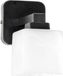 Edylit KARO KOFI Zwarte wandlamp met witte lampenkap, model KARO KOFI 11-453