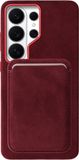 Rosso Avanti Samsung Galaxy S26 Ultra Hoesje met Magnetische Kaarthouder | MagSafe / Qi2 | Italiaans Alcantara | Back Cover & Wallet | Burgundy