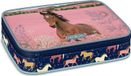 Ars Una Ecole Trousse à crayons Wild and Free - Cheval, rose-bleu-marron, pour filles