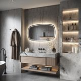 HIPP Design Phantom Deens Ovale LED spiegel 100 x 65 cm