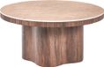 Beliani MALTBY Salontafel Bruin MDF Rond 80x80x40 cm