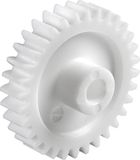 Reely Polyacetaal Recht tandwiel Soort module: 0.5 Boordiameter: 4 mm Aantal tanden: 20