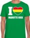 Bellatio Decorations Carnaval t-shirt I love Marotte Riek voor heren - groen - Sittard - Carnavalshirt / verkleedkleding XXL
