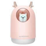 Northix Luchtbevochtiger met dierenfiguur, 30 cl - Roze
