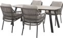4 Seasons Outdoor Manolo Alicante dining tuinset 180x95xH75 cm 5 delig antraciet