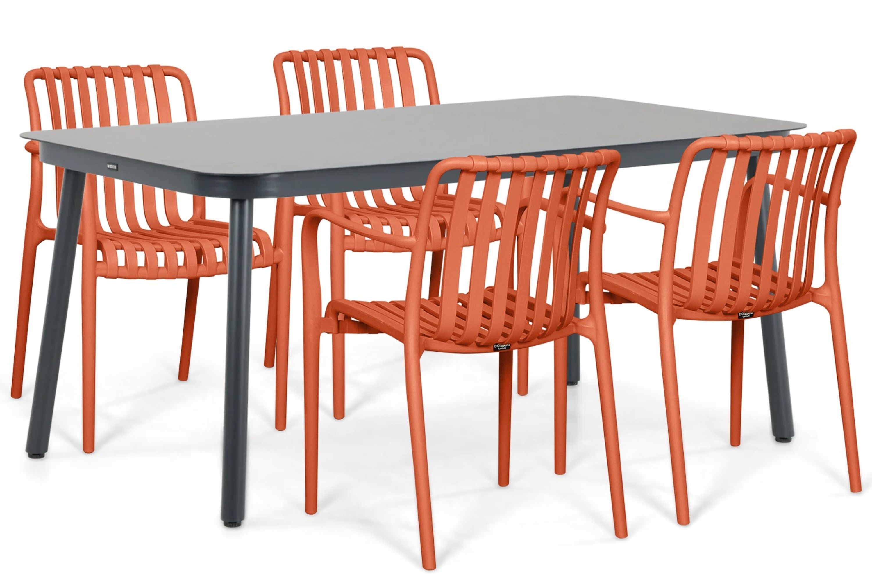 Domani Furniture Domani Alba/Tavano 160x90 cm dining tuinset 5-delig