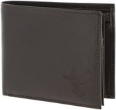oxmox Leren portemonnee Leather RFID Protect Querscheinbörse Freedom Pigeon Embossed Brown donkerbruin