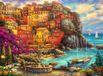 Grafika Puzzle Chuck Pinson - A Beautiful Day at Cinque Terre - 2000 pièces