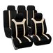 FH GROUP FB070BEIGE115 Set van 11 autostoelhoezen Rood