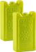 Plasticforte Koelelementen - 4x stuks - 250 grams - 13 x 7.5 cm - groen - kunststof