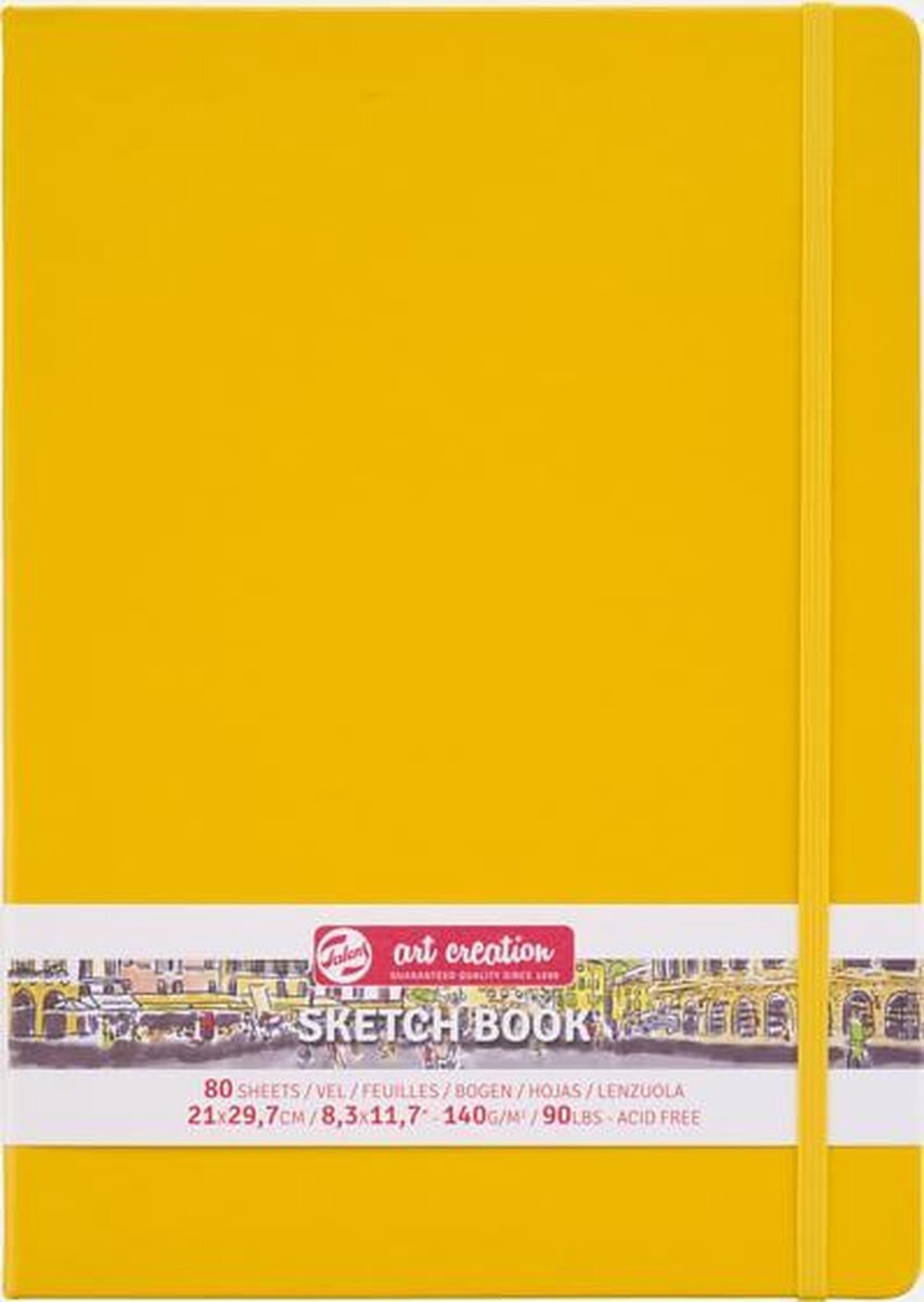 Talens Art Creation schetsboek Golden Yellow 21X29,7 140 gr