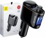 Baseus Bluetooth Muziek FM Transmitter Autolader 2x USB 3.4A Zwart