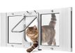 VEVOR Kattenluik/Kattendeur Wit Aluminium