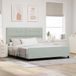 Maison Exclusive - Lit boxspring avec tête de lit gris clair 180 x 200 cm, velours