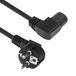 ACT Netsnoer Schuko CEE 7/7 male (haaks) - C15 (haaks links) IEC 60320 zwart 1 m AK5346
