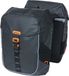 Basil Miles Tarpaulin Dubbele Fietstas MIK - Zwart - 34 Liter