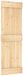 vidaXL Schuifdeur NARVIK Naturel en Zwart 70 x 210 cm (213,5 cm)