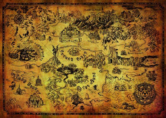 Winning Moves The Legend of Zelda Puzzle - Hyrule Map (500 pieces)