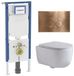 Geberit QeramiQ Dely Swirl Toiletset - Mat Wit