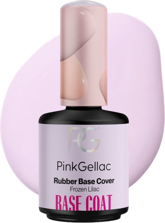 Pink Gellac Rubber Base Cover Frozen Lilac Gel Nagellak - 15ml