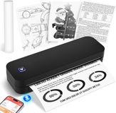 Imprimante thermique mobile A4 pour le transport – Thermique Bluetooth sans fil – Imprimante – Prend en charge le papier thermique 210 x 297 mm – Compatible avec iOS et Android