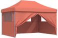 vidaXL Partytent 279 x 410 x 315 cm Terracotta Oxford Stof