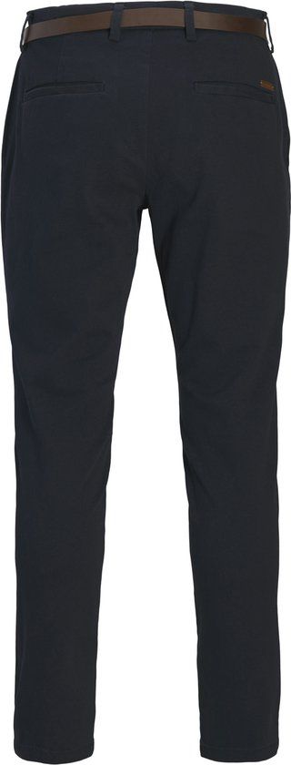 JACK&JONES JPSTMARCO ADAM BELTED CHINO Jongens Broeken Blauw Slim Fit Katoen