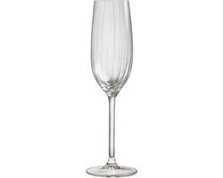 Royal Leerdam Plissé Champagne Glasses - Set of 4 - 0.21L - Glass