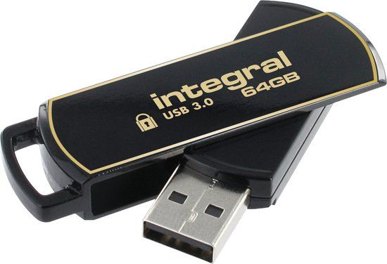 Integral 64GB Secure 360 USB 3.0 Flash Drive - Encrypted