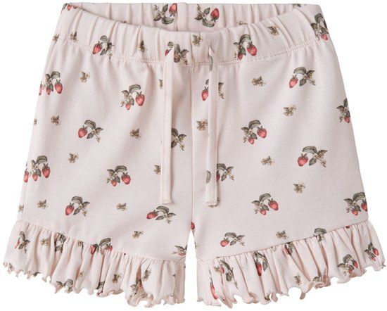 Lil' Atelier Shorts Regular Fit Gebloemd Biologisch Katoen Morganite 110